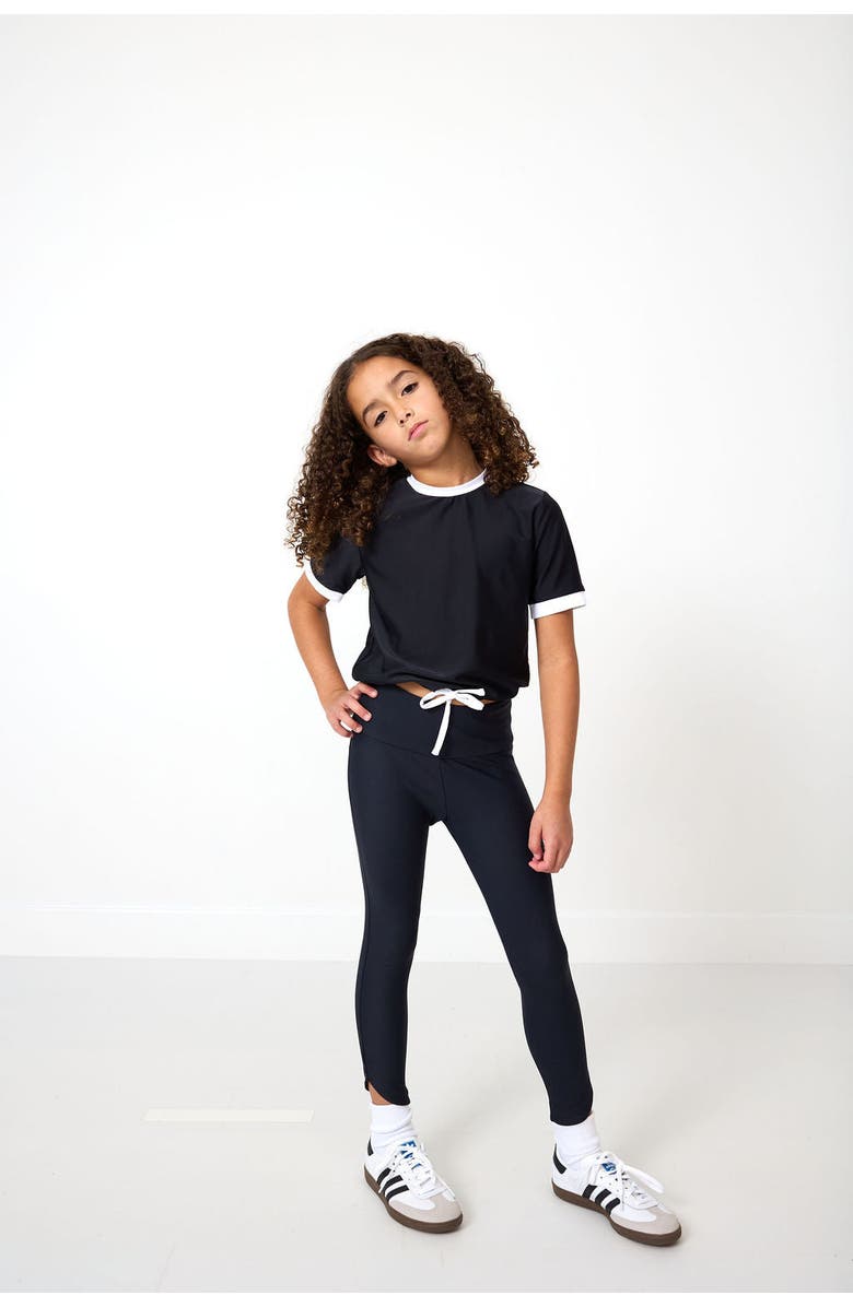 Courtside Kids Girls Dance Tee, Alternate, color, Black