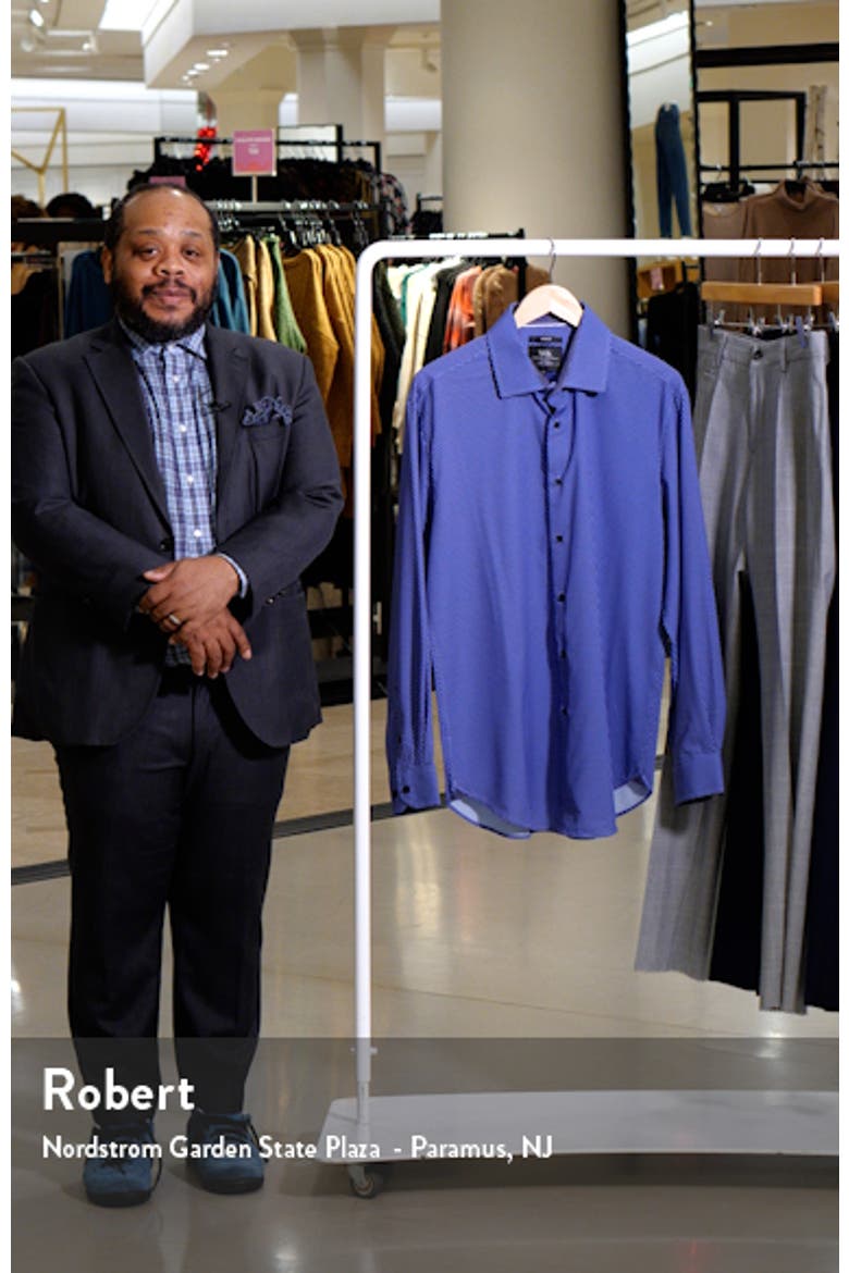 Geometric Print Performance Dress Shirt video