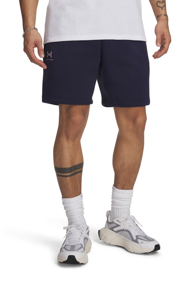 Icon Fleece Sweat Shorts, Main, color, MIDNIGHT NAVY