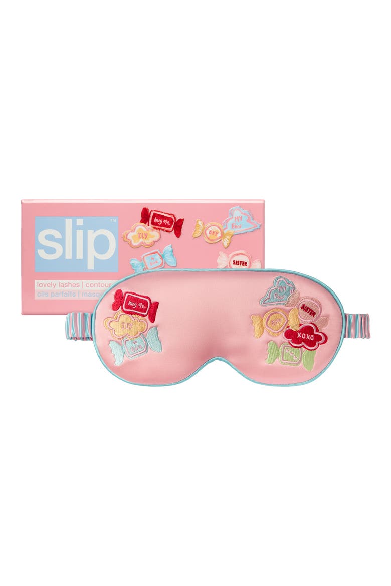 Besties Pure Silk Contour Sleep Mask, Main, color, BESTIES