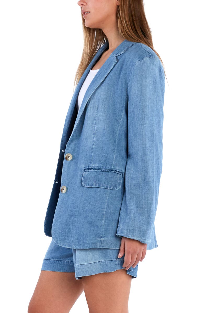 Billy T Denim Blazer, Alternate, color, Denim