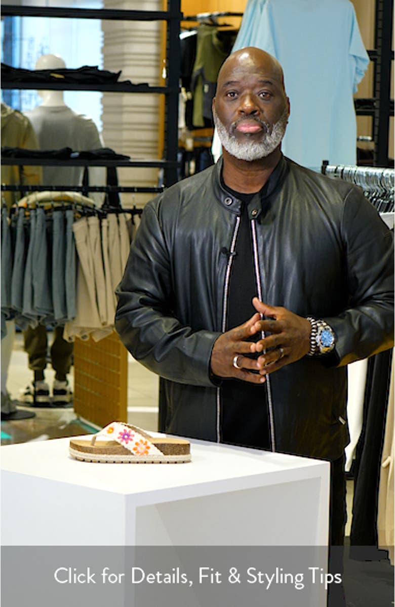 Tigerlily Embroidered Platform Flip Flop, sales video thumbnail