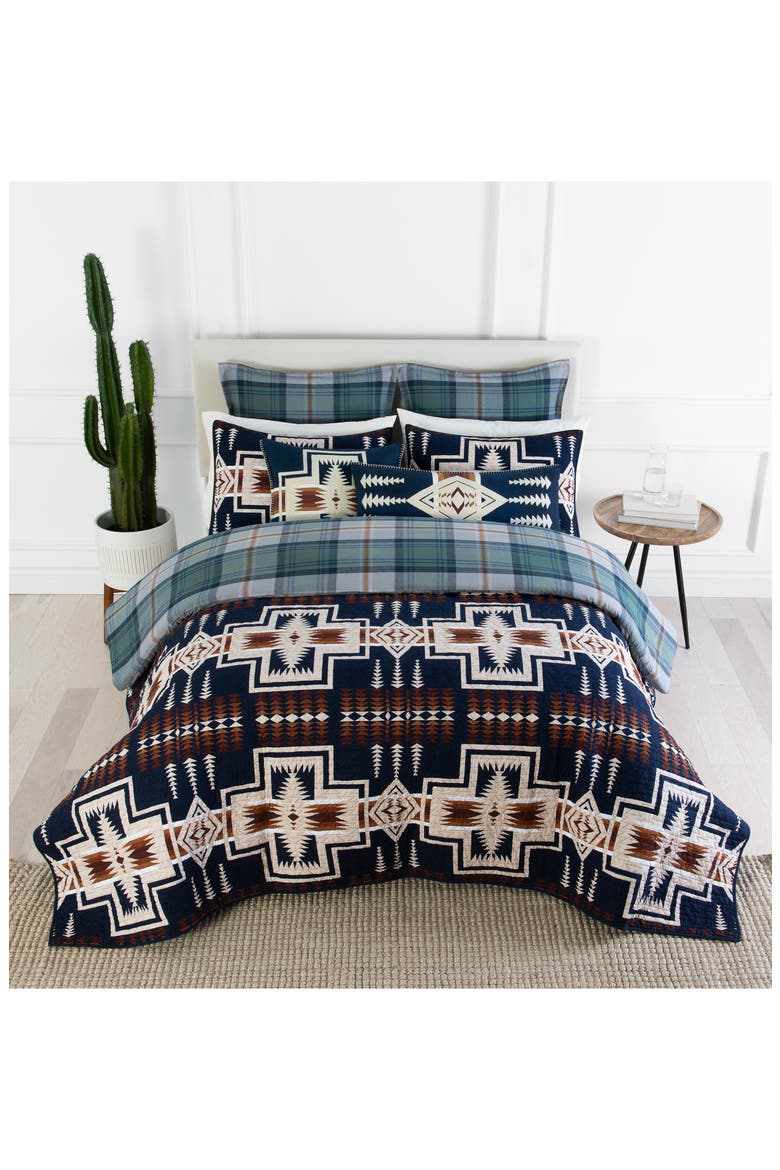 Harding Coverlet & Sham Set, Alternate, color, NAVY MULTI