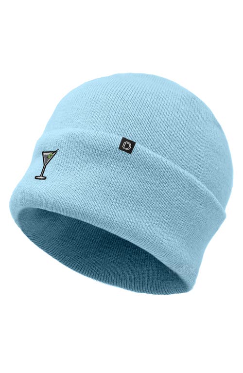 Dalix Martini Beanie Cap In Blue