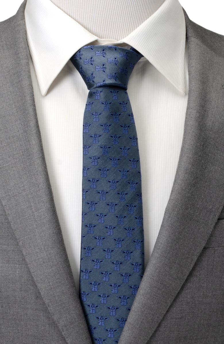 Cufflinks, Inc. Tonal Jacquard Silk Tie, Alternate, color, Blue