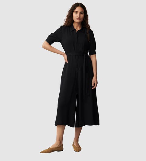 Floralie Wide Leg Cropped Jumpsuit