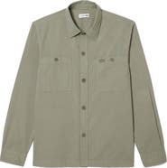 Lacoste Cotton Button-Up Overshirt