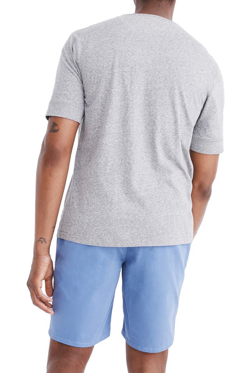Madewell Heathered Henley T-Shirt, Alternate, color, 