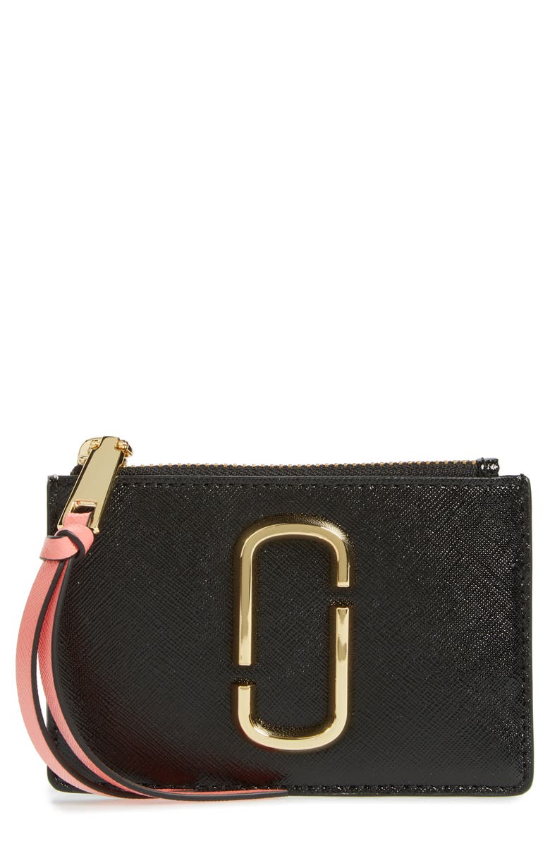Marc Jacobs Snapshot Leather ID Wallet, Main, color,