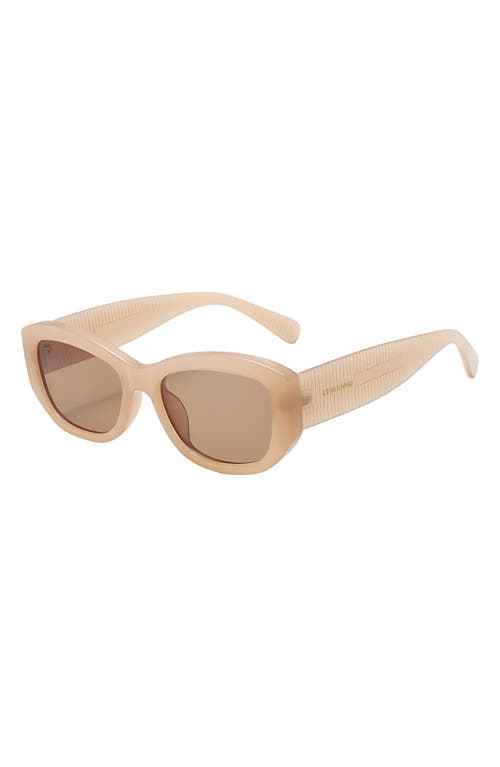 Fifth & Ninth Simone 55mm Polarized Geometric Sunglasses In Brown