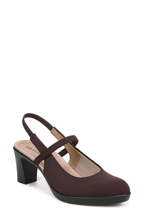 Evoke Slingback Mary Jane Platform Pump (Women)