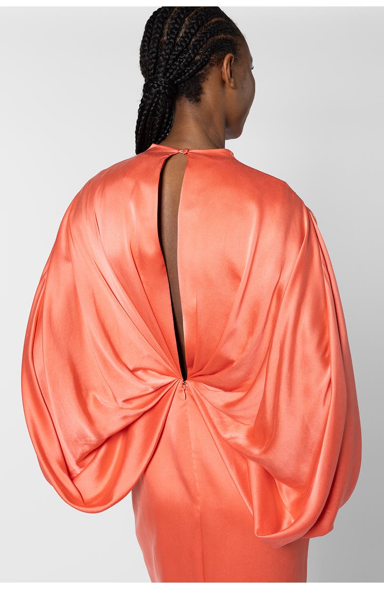 Roksanda Tari Silk Midi Dress, Alternate, color, Pale Framboise