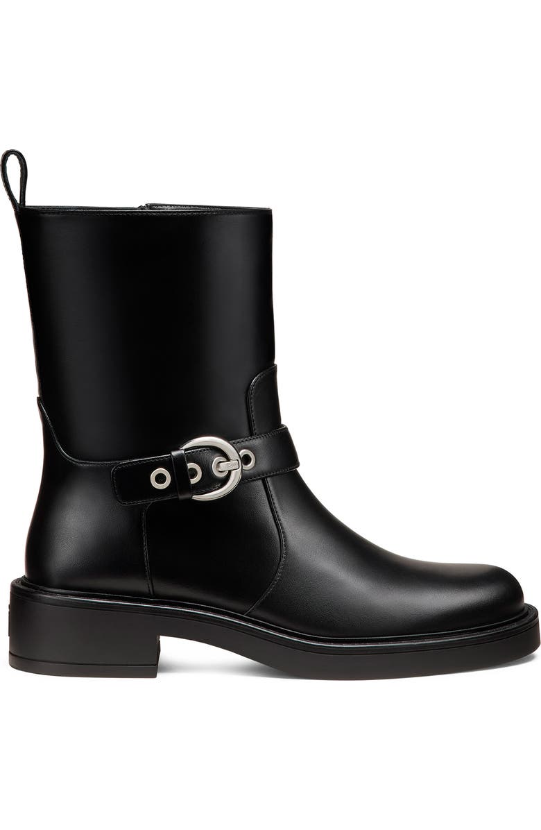 Stuart Weitzman Chrystie Zip Bootie, Alternate, color, Black