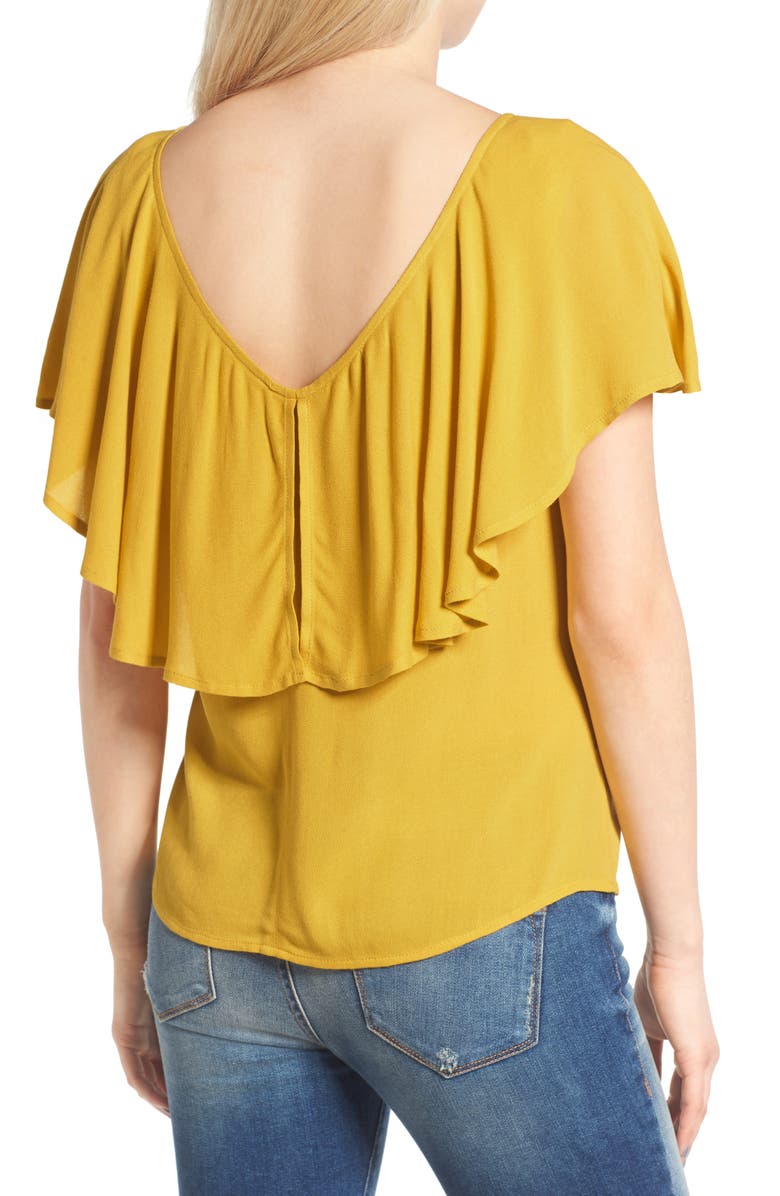 BP. Ruffle Top, Alternate, color, 