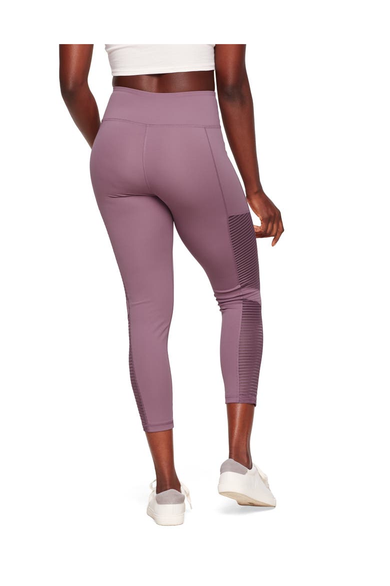 Cali Active 7/8 Legging With Striped Mesh, Alternate, color, Dark purple