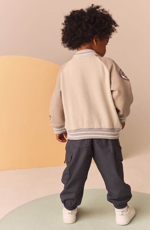 Next Kids' Varsity Jacket In Neutral