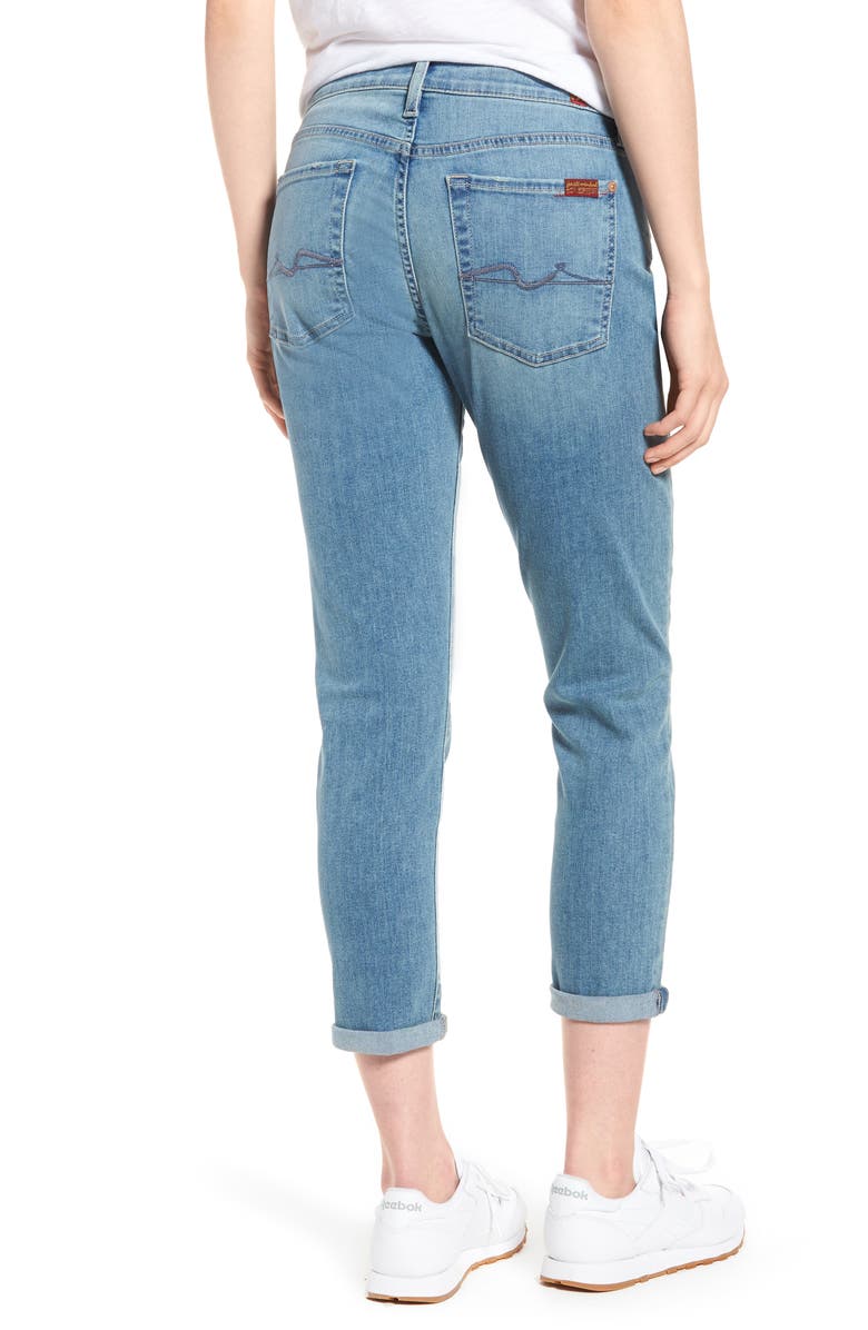 7 For All Mankind <sup>®</sup> Josefina Crop Boyfriend Jeans, Alternate, color, 