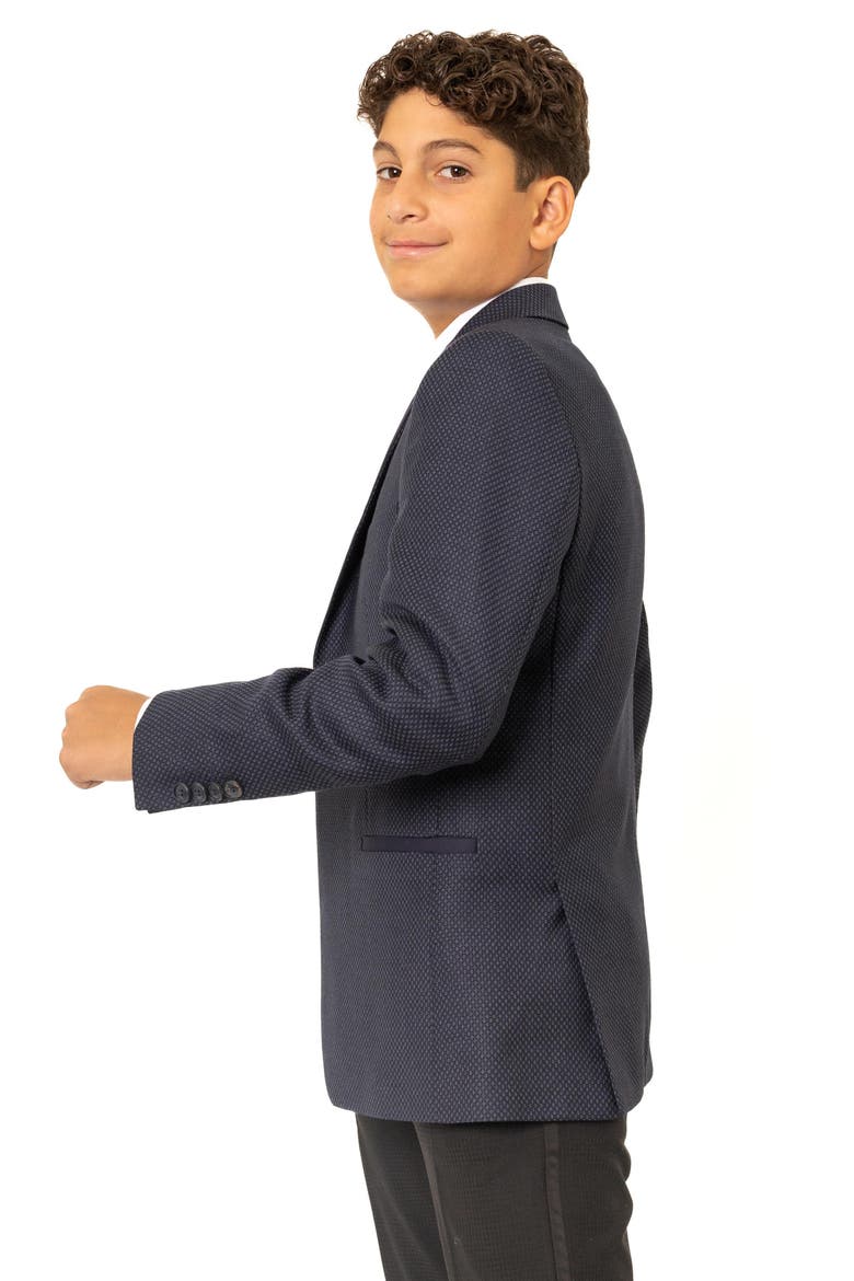Kids' Wool Dinner Jacket, Alternate, color, NAVY