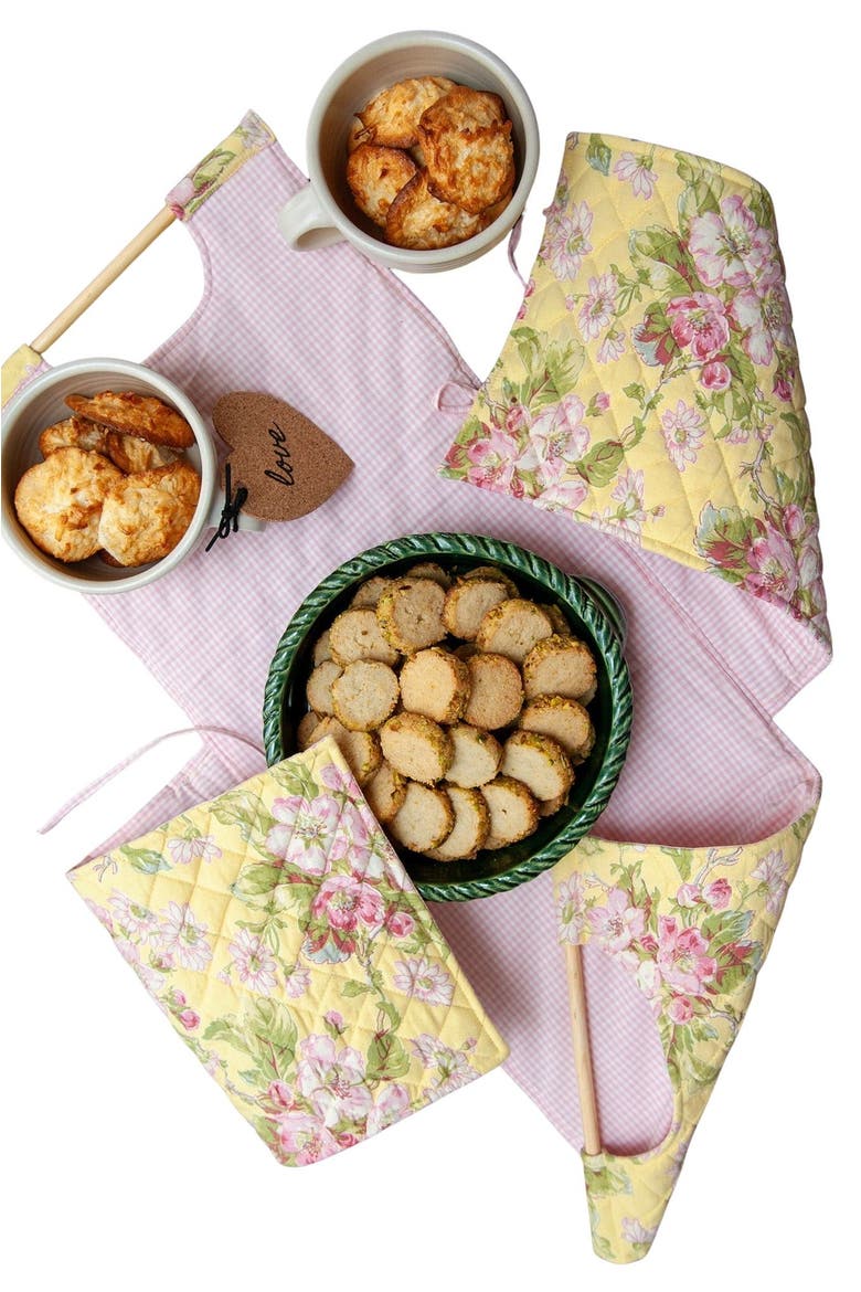 Apple Blossom Casserole Carrier, Main, color, Yellow