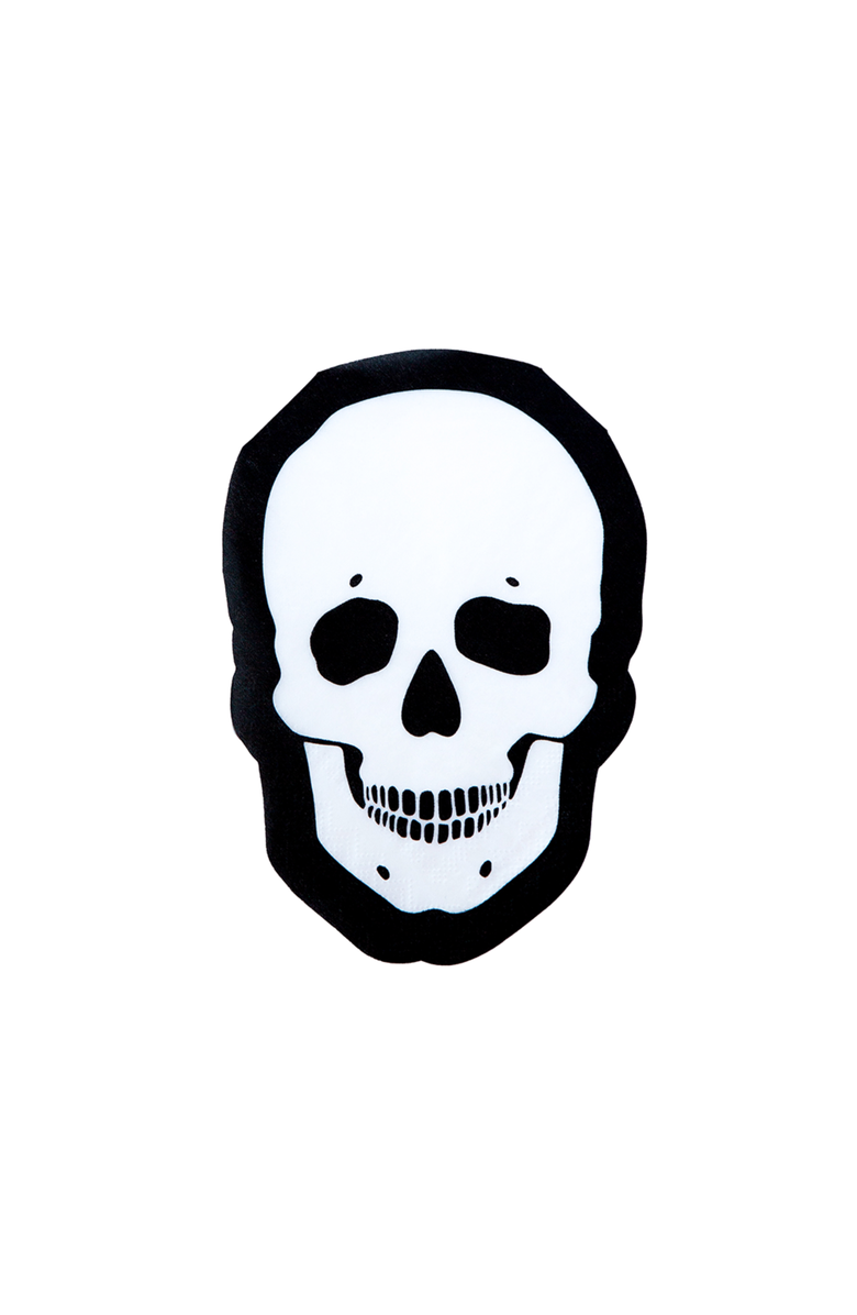 Jollity & Co. White Skull Large Napkins, Main, color, Assorted Pre-Pack