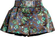 Sacai Floral Print Satin Shorts