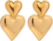 MacRae & Co. Double Heart Drop Earrings