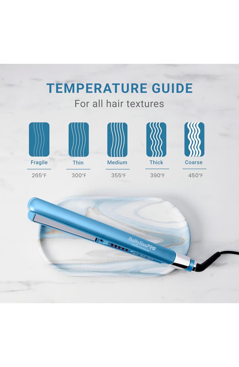 BaBylissPRO Nano Titanium 1" Ultra-Sleek Straightener, Alternate, color, Blue