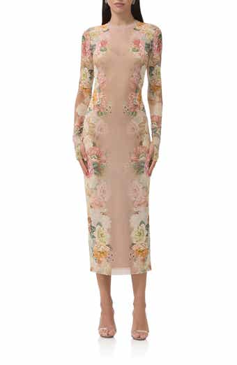 AFRM Ashland Long Sleeve Midi Dress