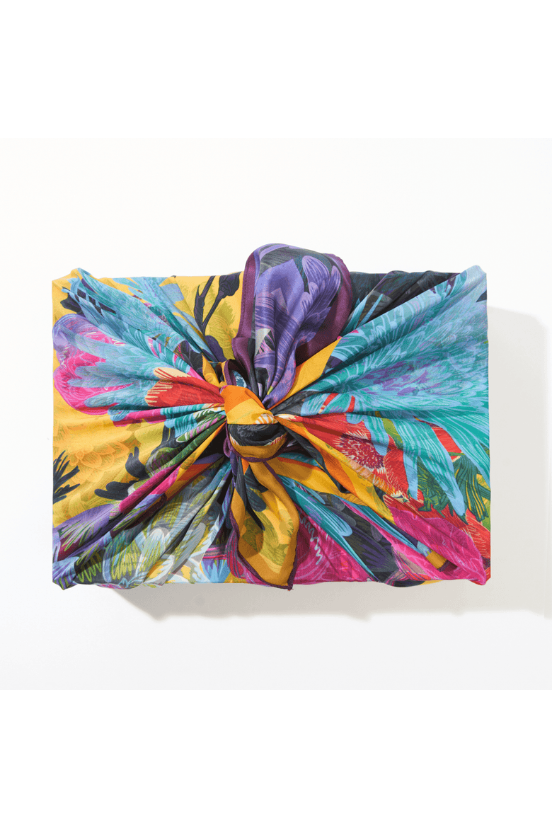 Lilac | 35" Mulberry Silk Furoshiki Gift Wrap by Adam Klassen, Alternate, color, Purple