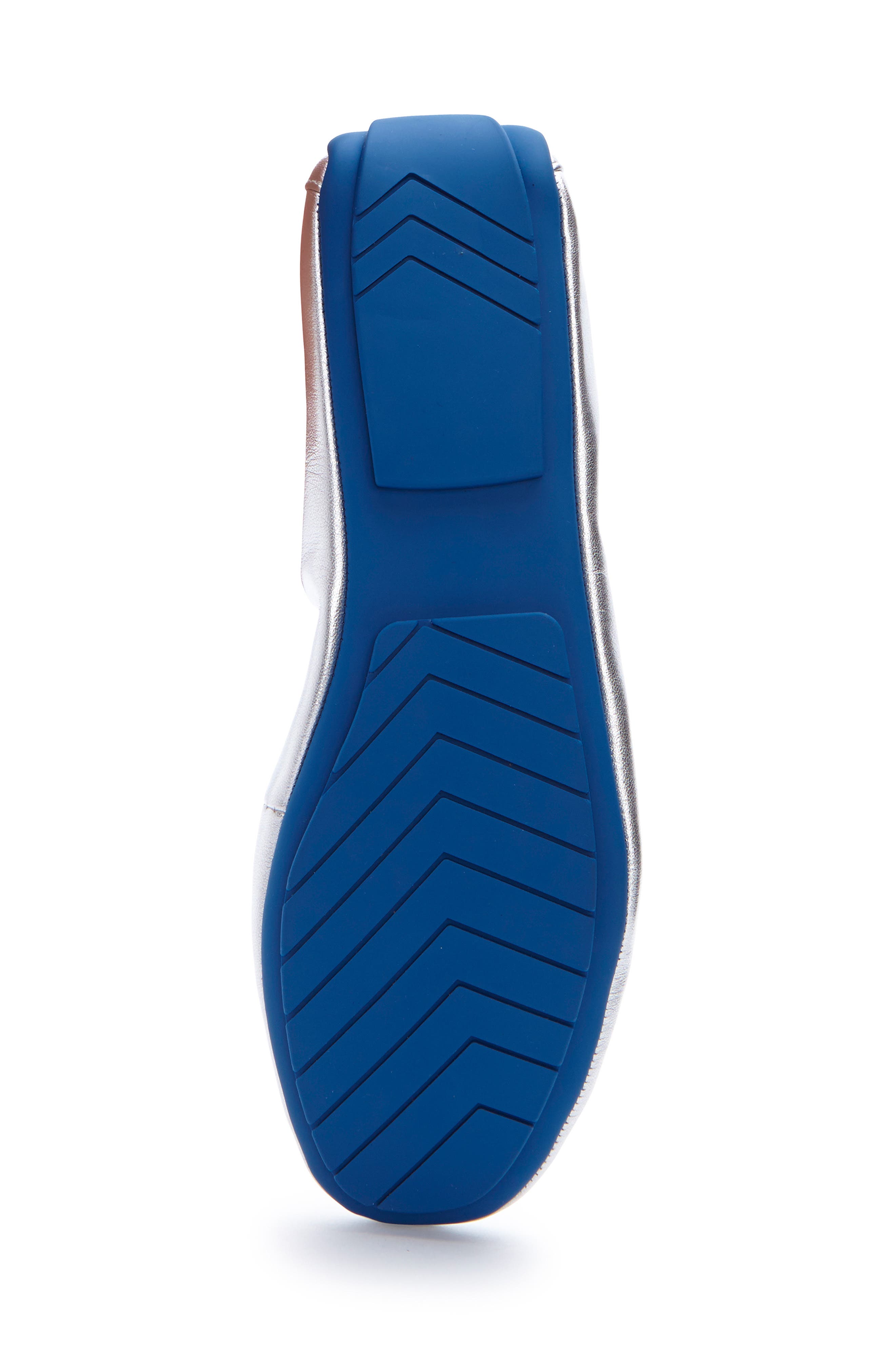 'Tru Blu' Flat, Alternate, color, SILVER METALLIC/ BLUE