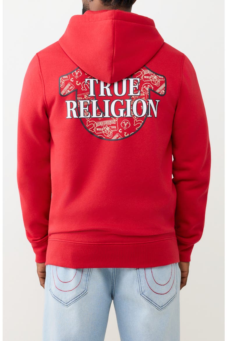Filled All-over Print Zip Hoodie, Alternate, color, TRV RED