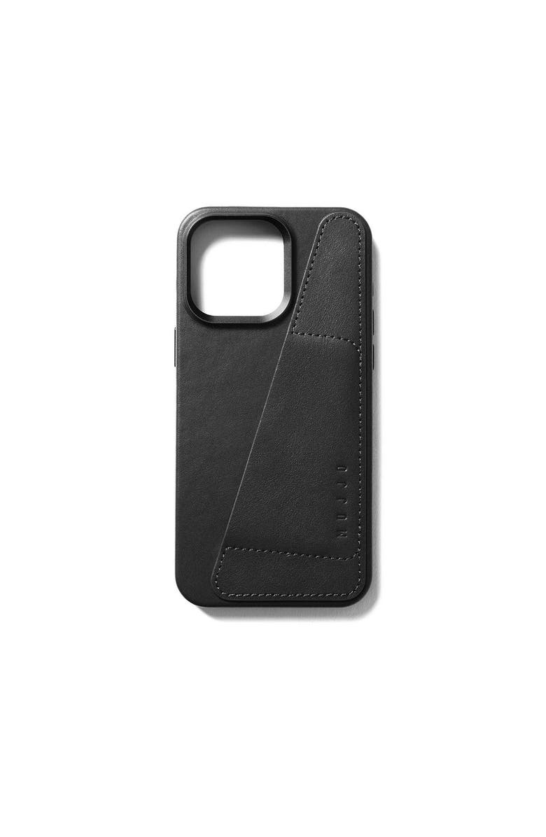 MUJJO Full Leather Wallet Case for iPhone 15 Pro Max, Main, color, Black