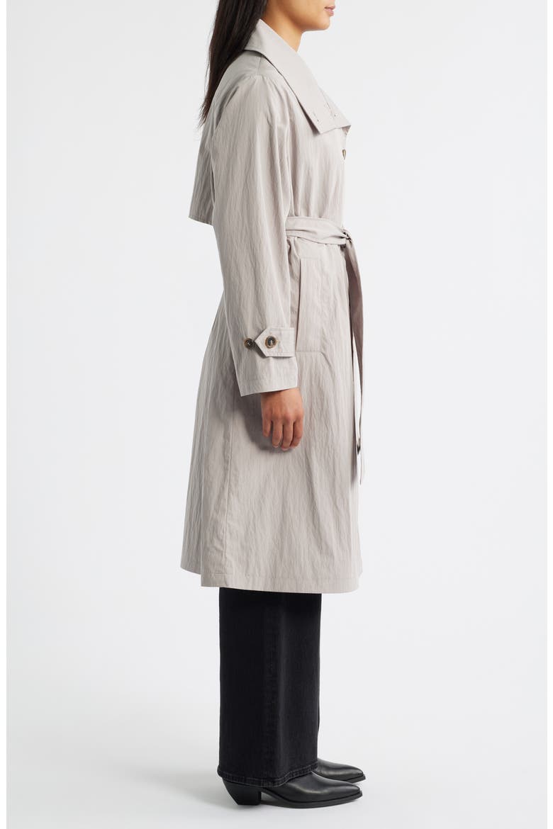 Cotton Blend Trench Coat, Alternate, color, ASH