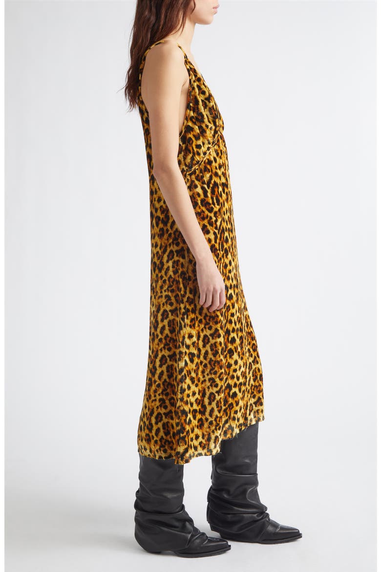 Grunge Leopard Print Slipdress, Alternate, color, LIGHT BROWN LEOPARD