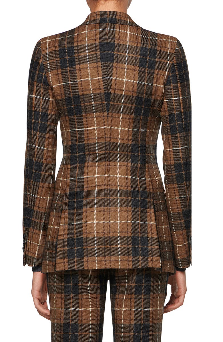 SUISTUDIO Cameron Plaid Double Breasted Wool Suit Jacket, Alternate, color,