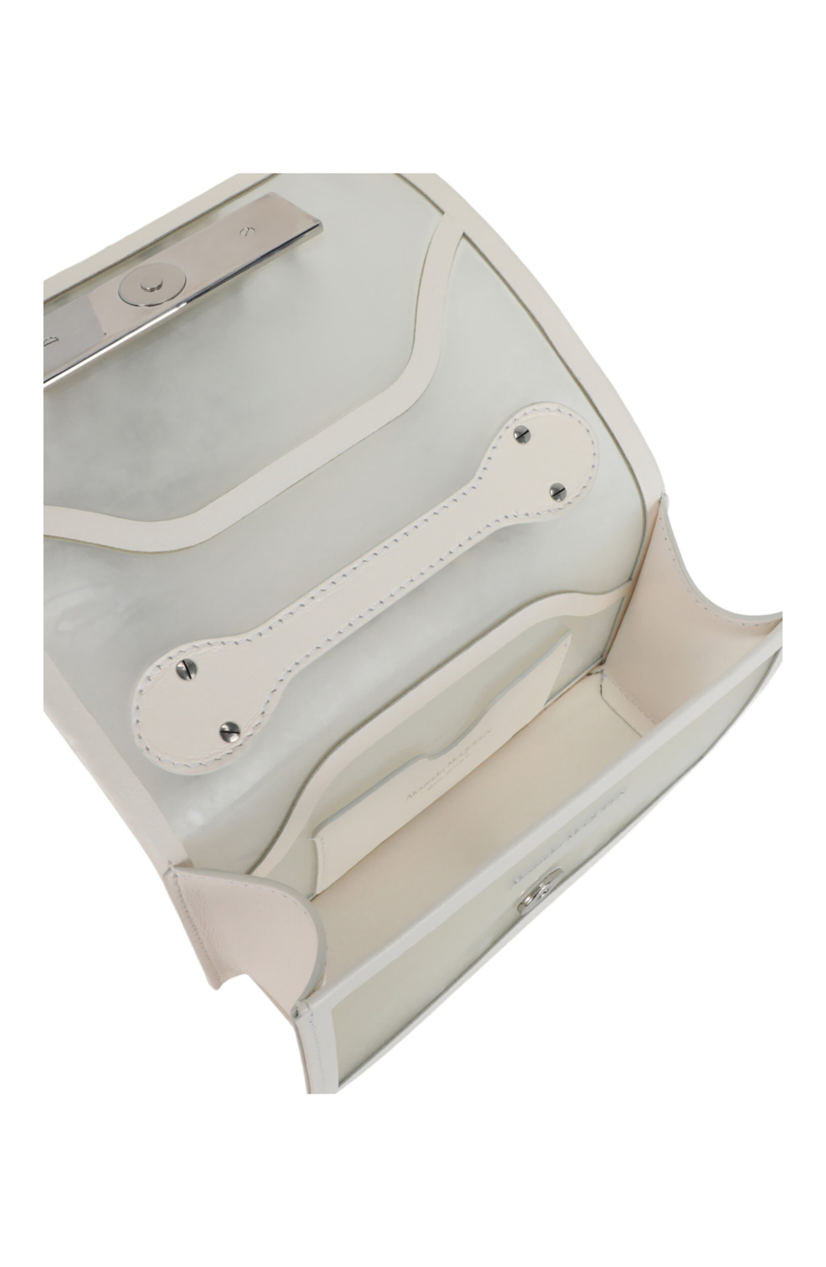 Alexander McQueen Puma Mini Jeweled Shoulder Bag, Alternate, color, White