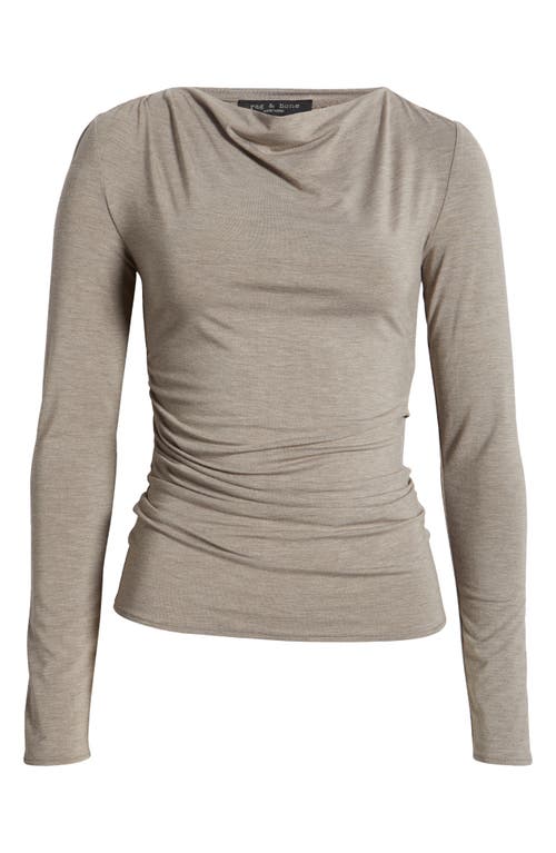 RAG & BONE RAG & BONE LUCA LONG SLEEVE SHIRRED T-SHIRT 
