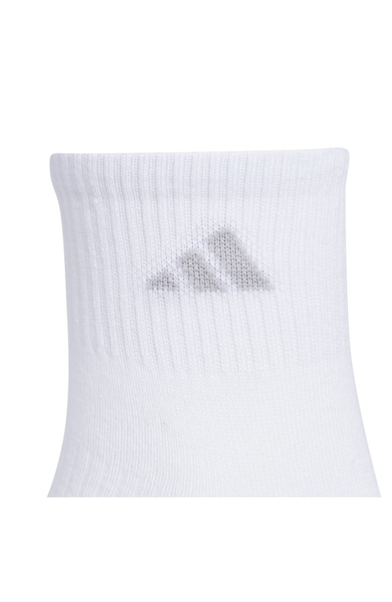 adidas 6-Pack Superlite Quarter Performance Socks, Alternate, color, White