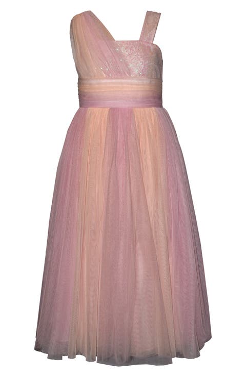 Kids
 Glitter Asymmetric Dress (Big Kid)
