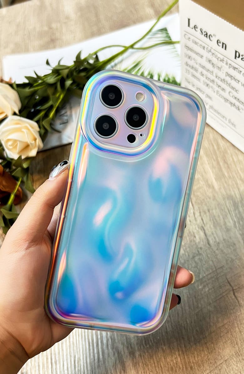 Auramma Fairy Meteorite iPhone 14 Pro Max Case, Alternate, color, Blue Multi