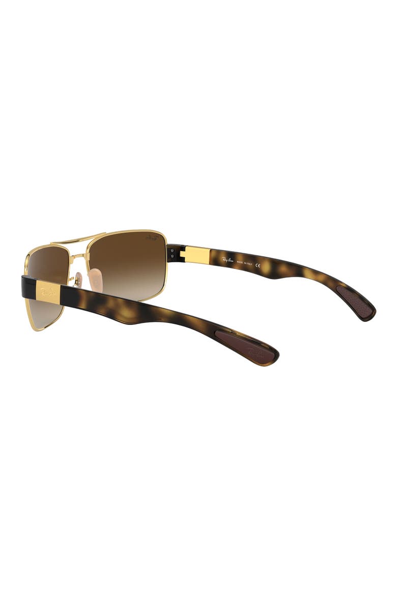 61mm Gradient Square Sunglasses, Alternate, color, ARISTA/ BROWN GRADIENT