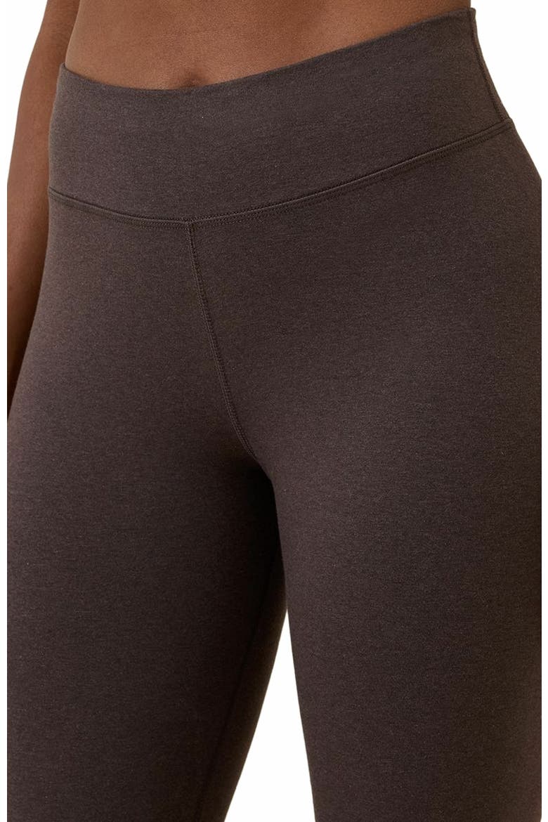 Organic Cotton On the Go-To Legging, Alternate, color, Chocolate Heather