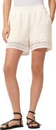 AllSaints Elma Open Stitch Lace Trim Shorts