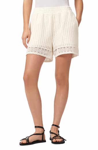 Elma Open Stitch Lace Trim Shorts