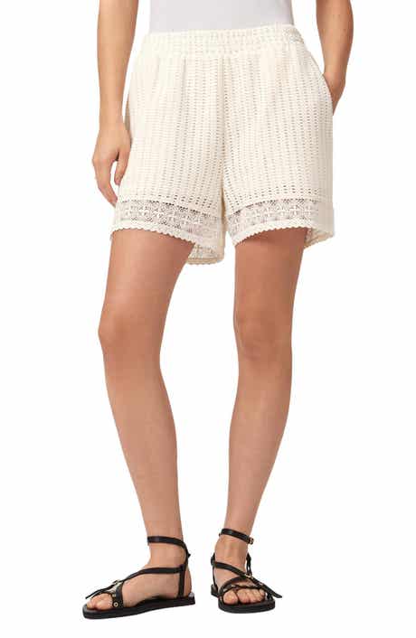 Elma Open Stitch Lace Trim Shorts