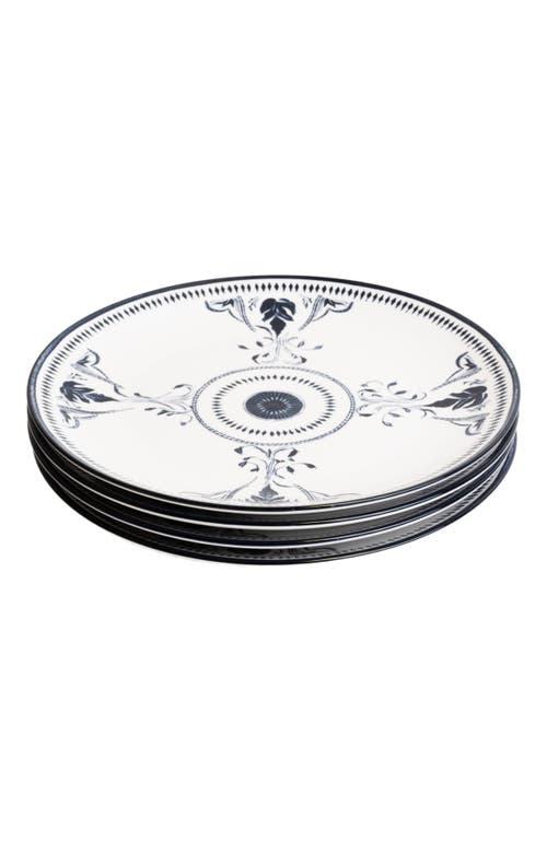 Lemieux Et Cie Bruges Porcelain 4-piece Dinner Plate Set In Multi