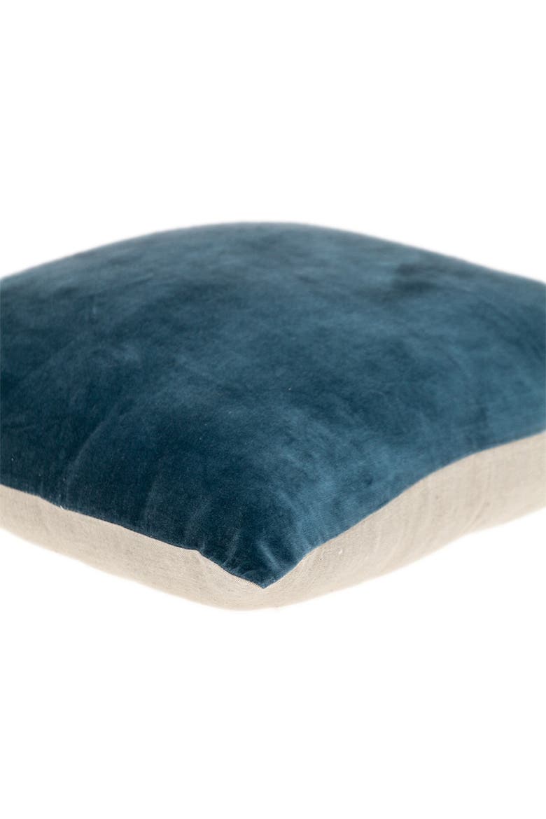 Artemis Transitional Teal Throw Pillow, Alternate, color, TEAL