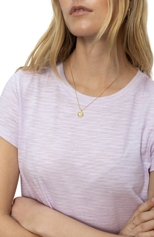 Sanctuary The Perfect Geo Print Cotton Blend Knit Top In Lavender M