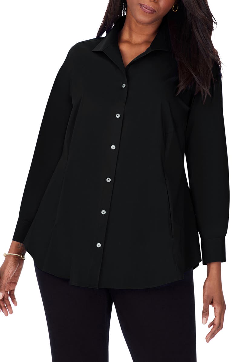 Foxcroft Cecilia Non-Iron Button-Up Tunic Shirt, Main, color, 