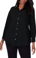 Foxcroft Cecilia Non-Iron Button-Up Tunic Shirt